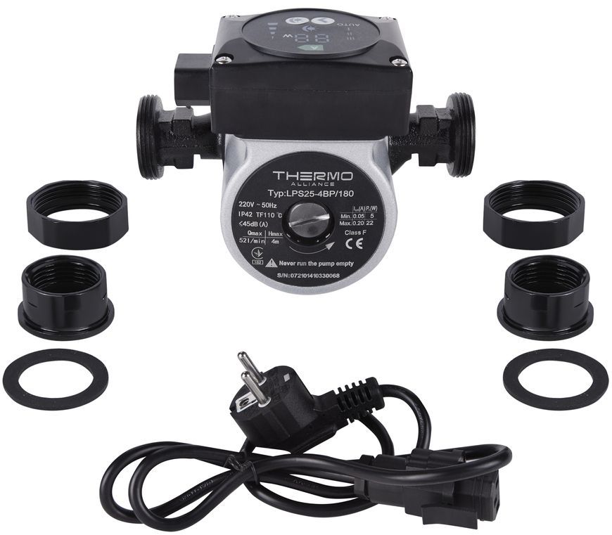 Насос циркуляционный THERMO ALLIANCE LPS-A 25/40/180 (22 Вт, Н-4, G-2,76) 1 1/2" TALPSA2540180 - LPSA2540180