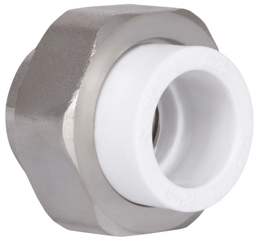 Муфта американка полипропиленовая PPR Blue Ocean "Белый" 25х3/4" ВР латунь SD00042219 - SD00042219
