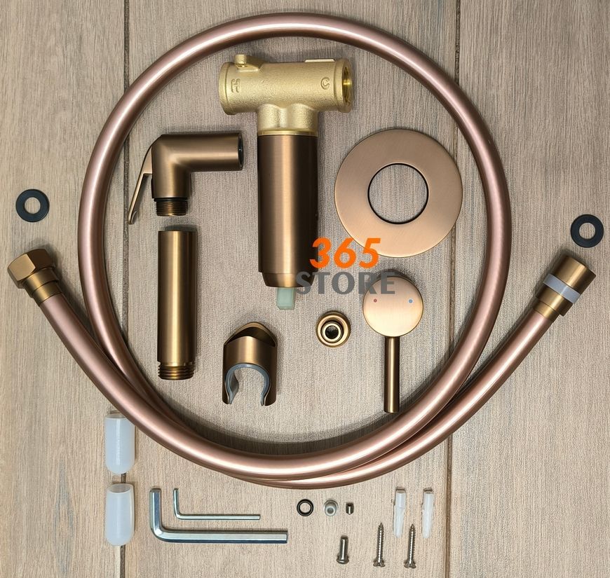 Гигиенический душ со смесителем Volle Sistema H35 скрытый монтаж cepillado bronce 1590.160321 бронза - 1590.160321