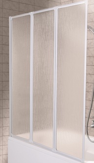 Шторка стеклянная для ванны KFA ARMATURA STANDARD 170-04010P универсальная, профиль белый - 170-04010Р