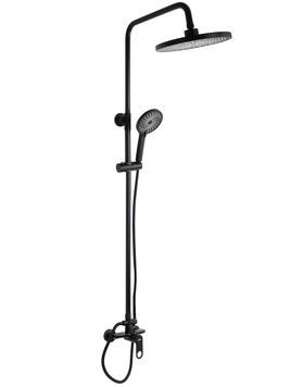 Душова система Qtap Jay на два споживача Black Matt QTJAY110BLM45550 - QTJAY110BLM45550