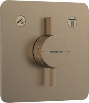 Змішувач для ванни/душу HANSGROHE DuoTurn Q прихованого монтажу Brushed Bronze 75414140 бронза - 75414140