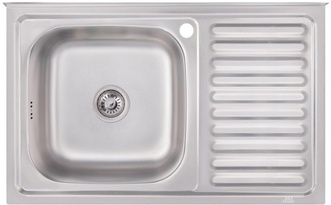 Кухонная мойка IMPERIAL 5080-L Decor 0,8 мм (IMP5080LDEC) - IMP5080LDEC