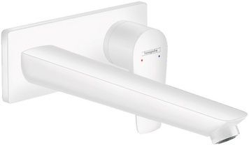 Настінний змішувач для раковини HANSGROHE Talis E прихований монтаж 22,5 см Matt White 71734700 білий матовий - 71734700