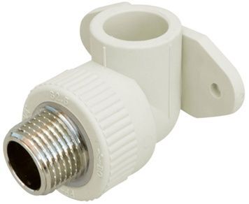 Кутик PPR BLUE OCEAN настінний з кріпленням 20х1/2", 90&deg; ЗР BOETE12001XXX - BOETE12001XXX