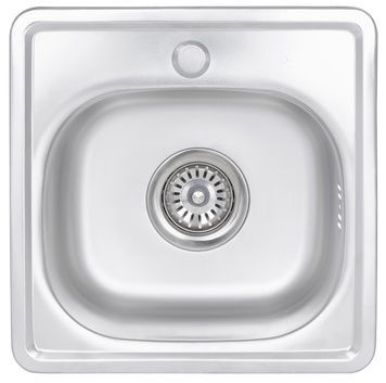 Мийка для кухні врізна Brinex 3838 Satin 0,6 мм BRIN3835SAT06 - BRIN3835SAT06