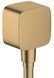 Шланговое подсоединение HANSGROHE FixFit с обратным клапаном Brushed Bronze 26457140 бронза - 26457140 - 1