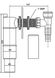 Сифон (підключення) з повітряним клапаном McALPINE до пральної/посудомийної машини 40/50 HCWM50V