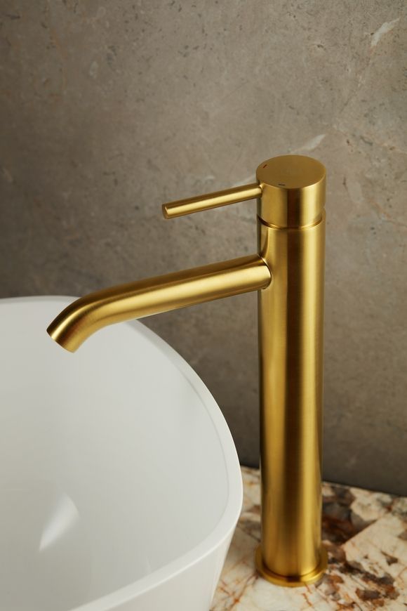 Змішувач для умивальника KFA ARMATURA MOZA GOLD 5032-612-31 з донним клапаном - 5032-612-31