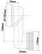 Канализационное подключение McALPINE 97-107/110 мм смещение 130 мм WCLO-13