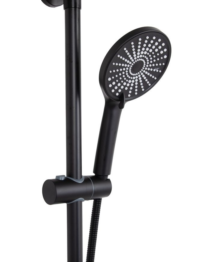 Душова система Qtap Jay на два споживача Black Matt QTJAY110BLM45550 - QTJAY110BLM45550