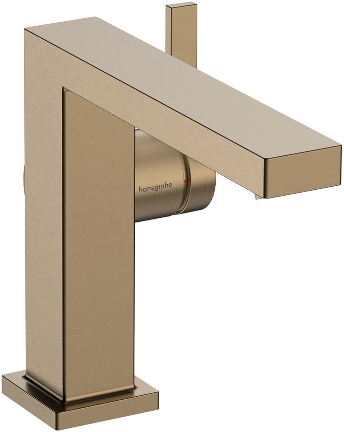 Змішувач для раковини HANSGROHE Tecturis E 110 Fine CoolStart EcoSmart+ Brushed Bronze 73020140 бронза з донним клапаном - 73020140