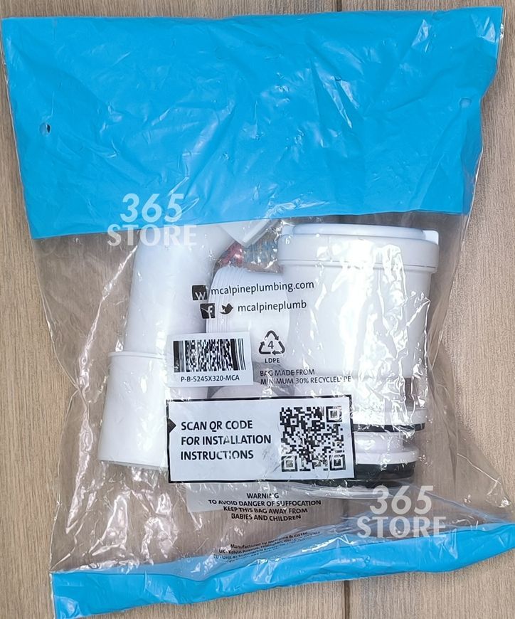 Сифон для ванни/душового піддону McALPINE "клік-клак" HC2650-EXT хром - HC2650-EXT