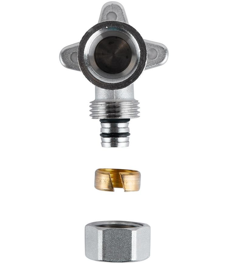 Кутик обтискний SD Plus 16х1/2" ВР настінний латунь SD162W1615