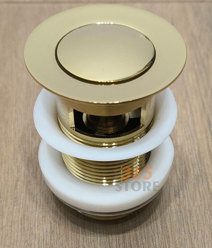 Донний клапан IMPRESE Pop-up золото для раковини 1 1/4" з переливом PP280zlato - PP280zlato