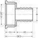 Штуцер латунний Thermo Alliance Standart 1/2"ВРх8 SD426158
