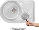 Кухонная мойка QTAP 6744L Satin 0,8 мм (180) чаша слева - QT6744LSAT08 - 2
