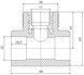 Трійник PPR BLUE OCEAN 32х1/2"х32 ВР BOITTX3201XXX - BOITTX3201XXX - 2
