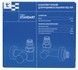 Комплект кранов для полотенцесушителя Thermo Alliance Standart угловой под ТЭН 1/2" SF395W15HE хром - SF395W15HE - 7