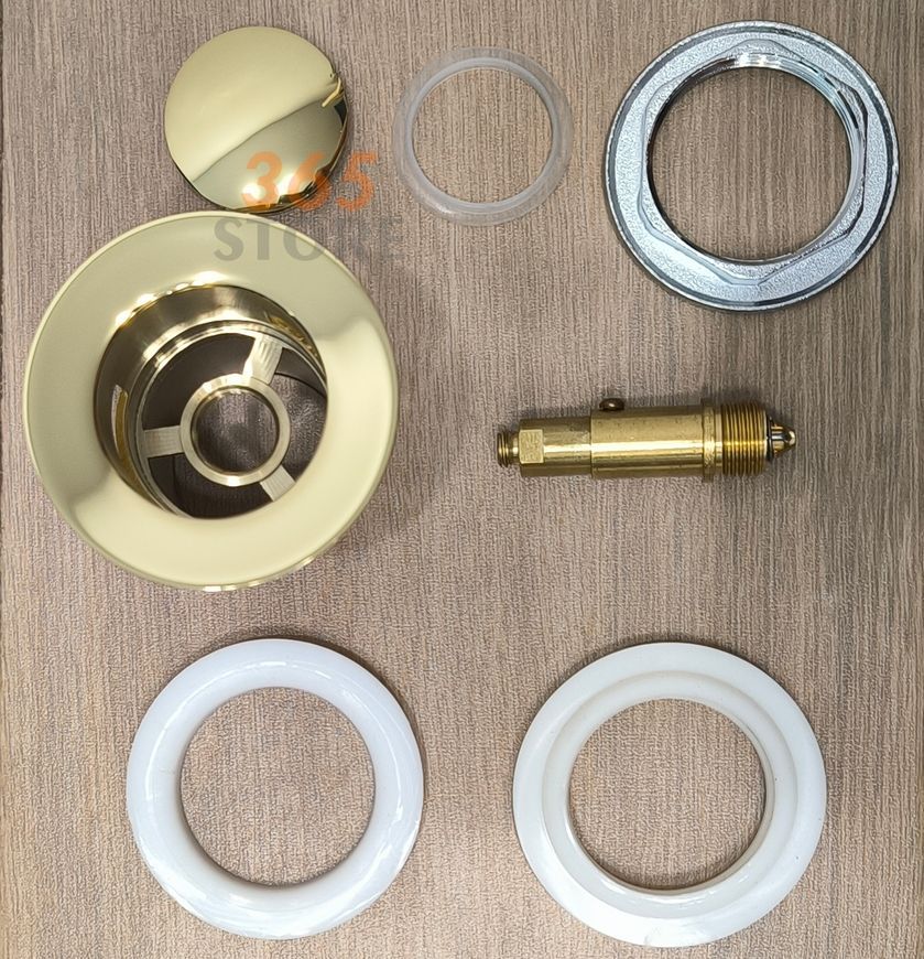 Донний клапан IMPRESE Pop-up золото для раковини 1 1/4" з переливом PP280zlato - PP280zlato