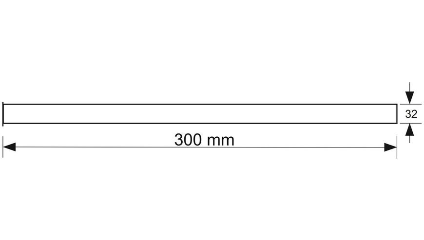 Удлинитель вертикальный McALPINE 300 мм для сифона к умывальнику 1 1/4&rdquo;х32 мм с развальцовкой античная латунь RS4-AB