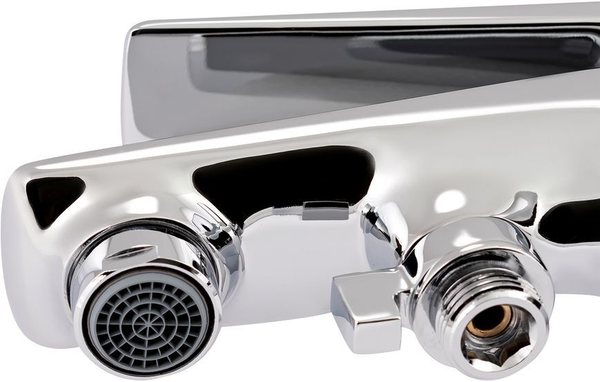 Змішувач для ванни QTAP Vlasta QTVLA3028102GC з коротким виливом - QTVLA3028102GC