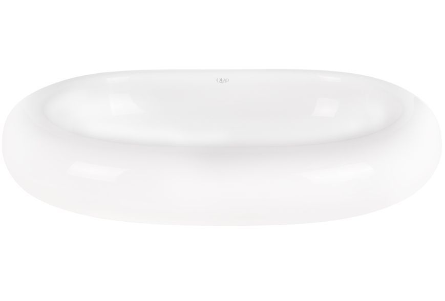 Раковина-чаша QTAP Robin 635x435x120 White с донным клапаном QT13113075W - QT13113075W