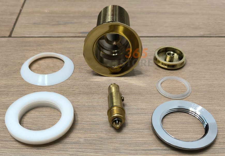 Донний клапан IMPRESE Pop-up золото для раковини 1 1/4" з переливом PP280zlato - PP280zlato