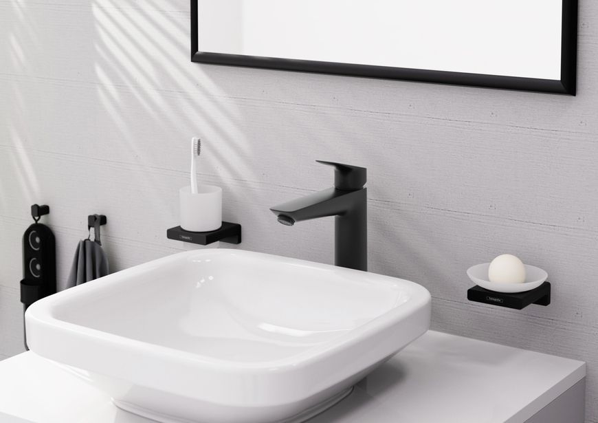 Смеситель для раковины HANSGROHE Logis 190 Matt Black 71091670 черный матовый - 71091670