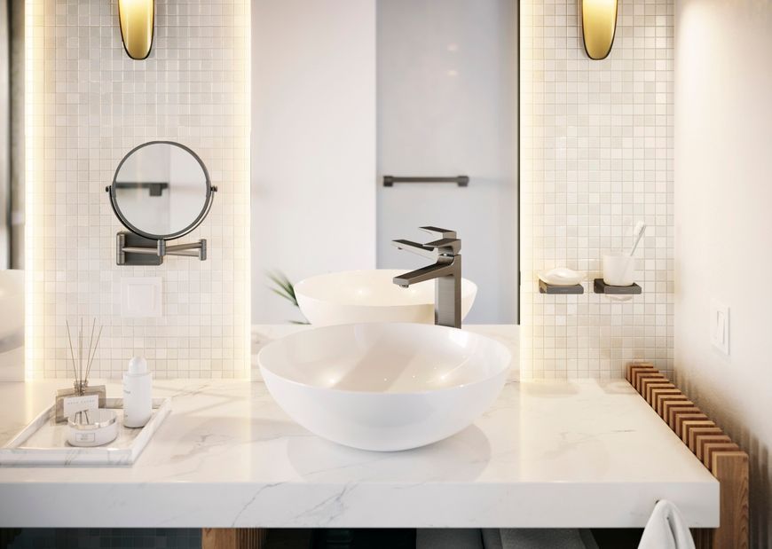 Мильниця HANSGROHE AddStoris Brushed Black Chrome 41746340 чорний хром