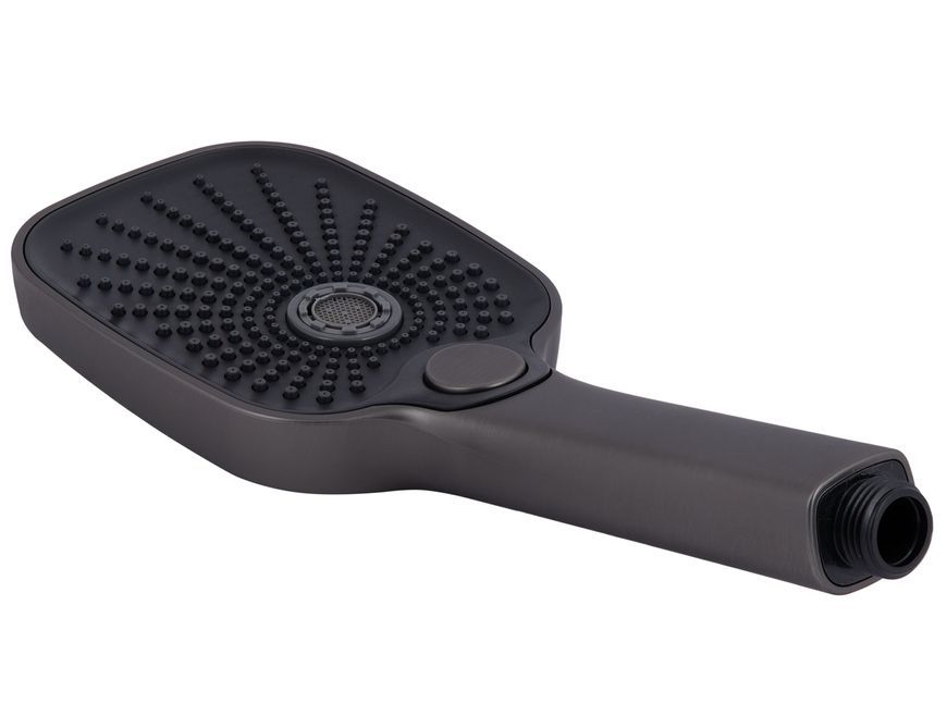 Смеситель для ванны Qtap Gemini с душевым гарнитуром Gunmetal Black PVD QTGEM259GMB45684 - QTGEM259GMB45684
