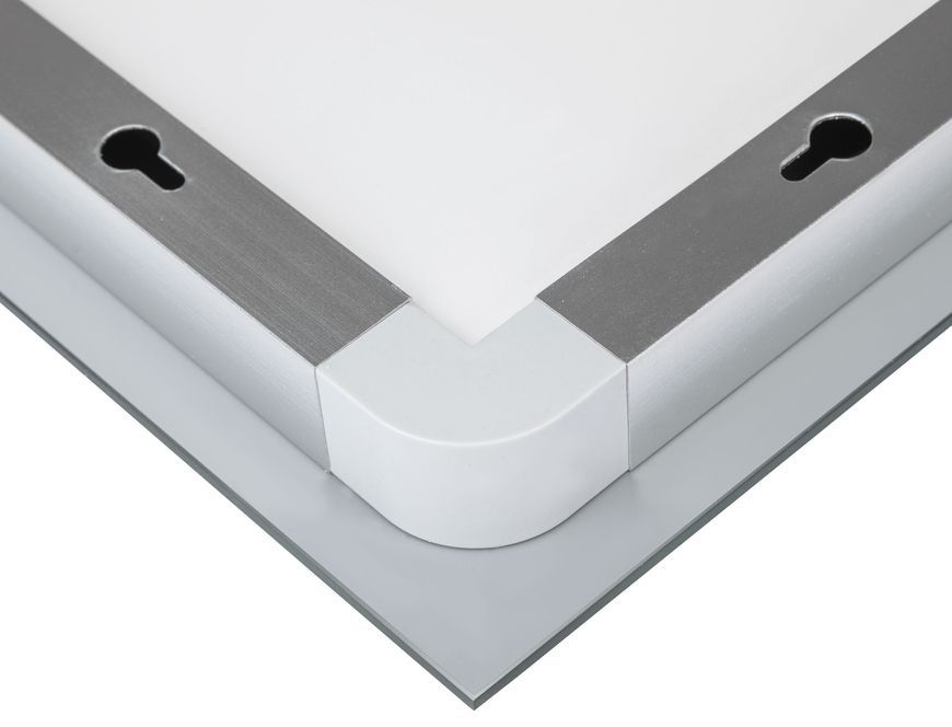 Зеркало настенное прямоугольное Qtap Mideya MI8 900х700 с LED-подсветкой Touch, антизапотеванием, диммером, рег. яркости QT2078NCF9070W