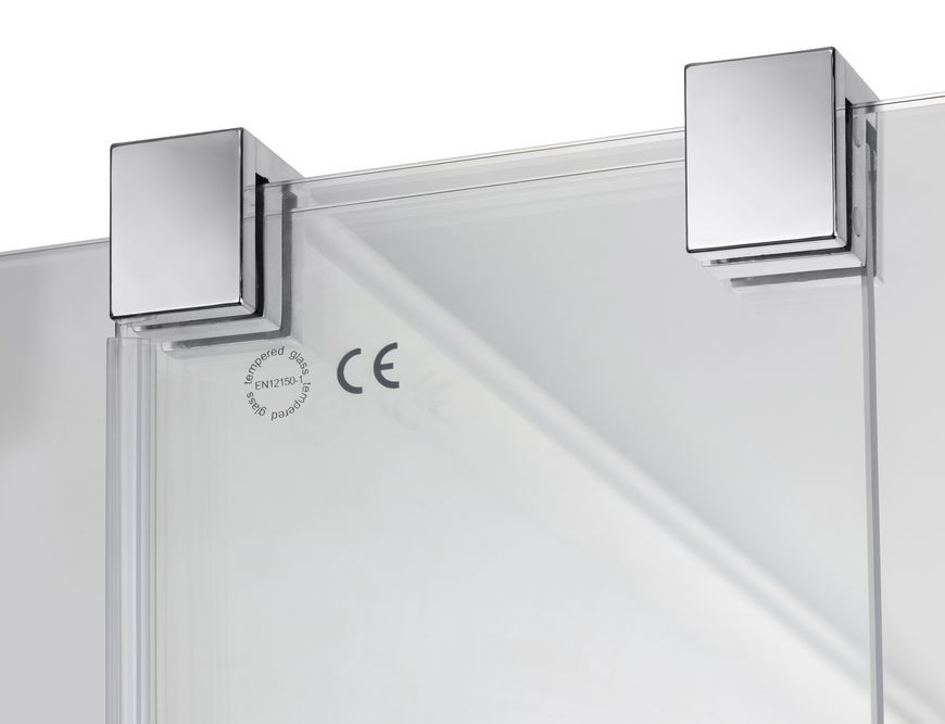 Душевая перегородка QTAP Walk-In Glide CRM2012.C8 120х190 см, стекло Clear 8 мм, покрытие CalcLess - GLICRM2012C8
