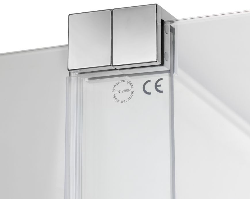 Душевая перегородка QTAP Walk-In Glide CRM2012.C8 120х190 см, стекло Clear 8 мм, покрытие CalcLess - GLICRM2012C8