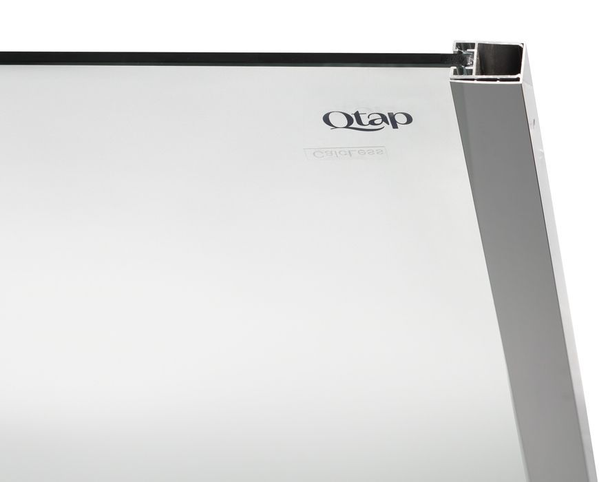 Душевая перегородка QTAP Walk-In Glide CRM2012.C8 120х190 см, стекло Clear 8 мм, покрытие CalcLess - GLICRM2012C8