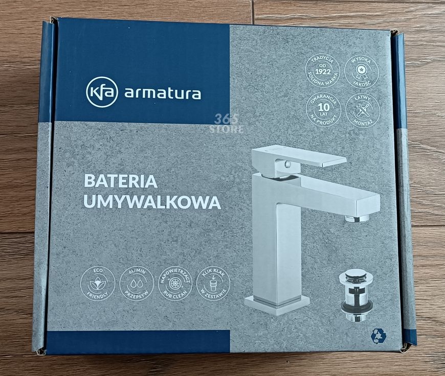 Смеситель для умывальника KFA ARMATURA LOGON 5132-815-00 с донным клапаном - 5132-815-00