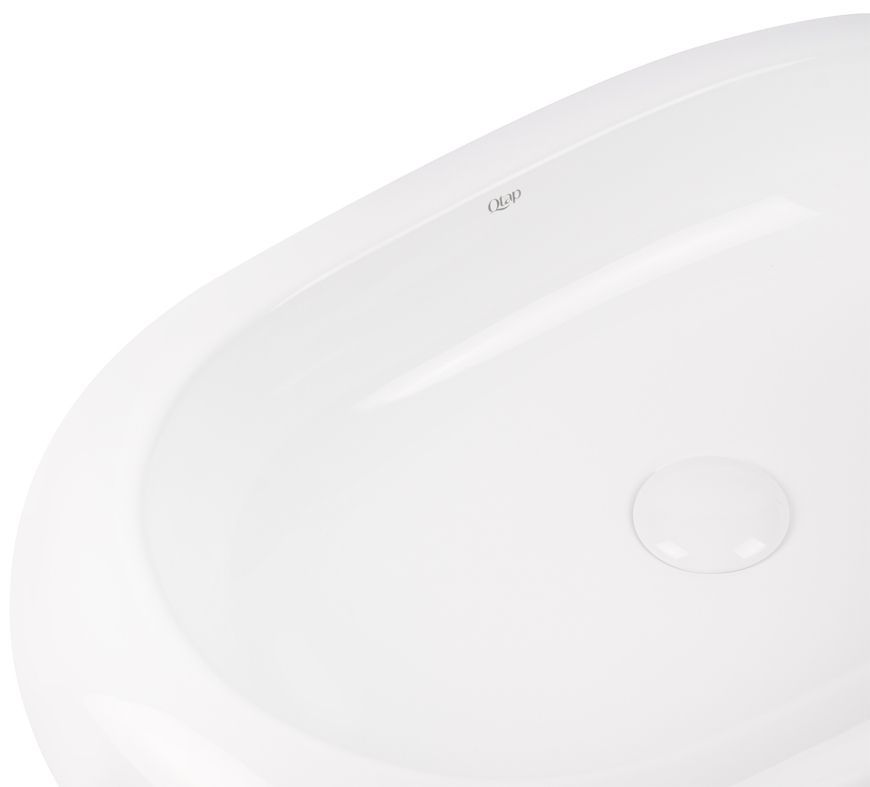Раковина-чаша QTAP Robin 635x435x120 White с донным клапаном QT13113075W - QT13113075W