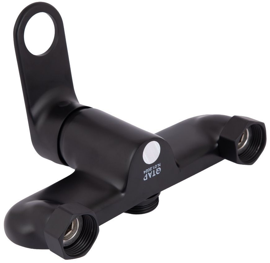 Душова система Qtap Jay на два споживача Black Matt QTJAY110BLM45550 - QTJAY110BLM45550