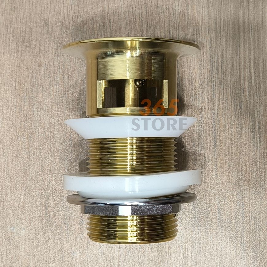 Донний клапан IMPRESE Pop-up золото для раковини 1 1/4" з переливом PP280zlato - PP280zlato