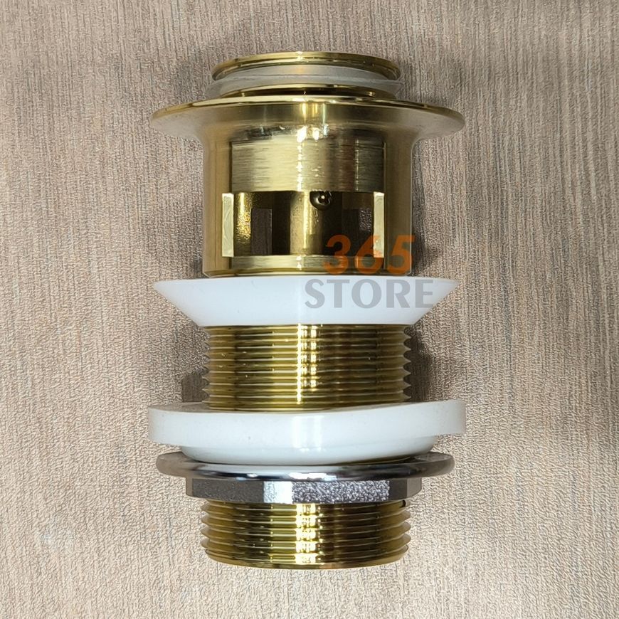 Донний клапан IMPRESE Pop-up золото для раковини 1 1/4" з переливом PP280zlato - PP280zlato