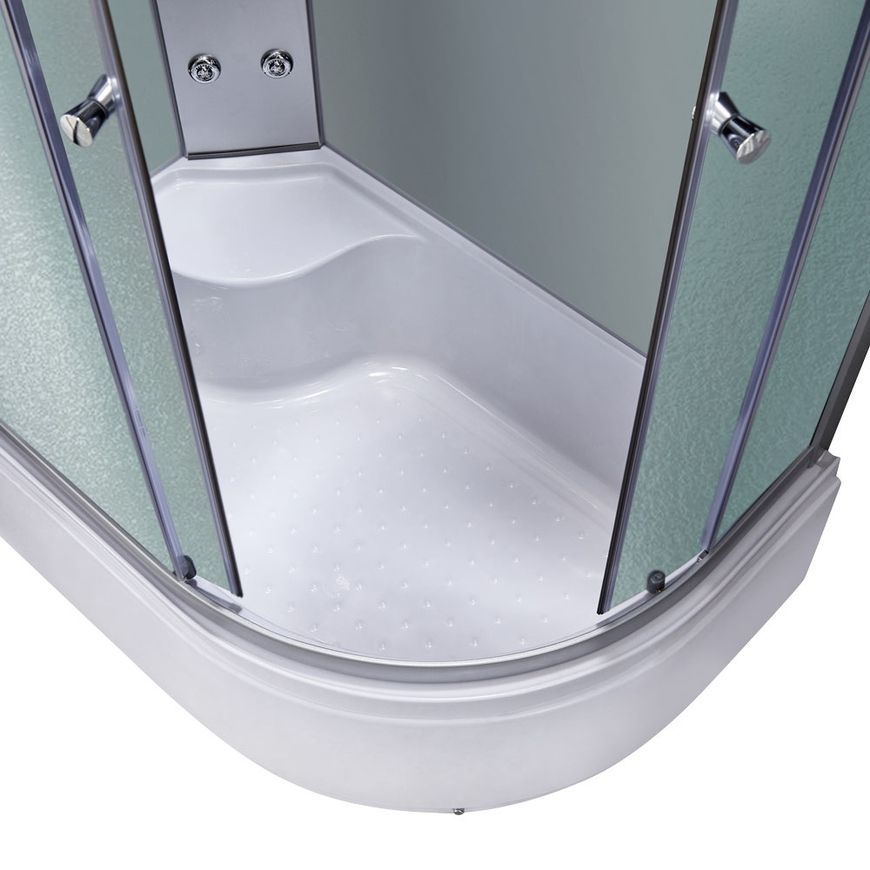 Гідромасажний бокс LIDZ TANI 120x80, високий, скло Frost 4 мм + стінки WHI - LTSBM12080LSATHIGHFR