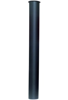 Подовжувач вертикальний McALPINE 300 мм для сифону до умивальника 1 1/4″х32 мм з розвальцюванням чорний матовий латунь RS4-MB