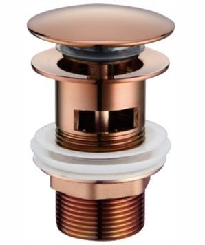 Донный клапан click-clack Volle с переливом латунь 1 1/4 cepillado bronce 9000.104421 бронза - 9000.104421
