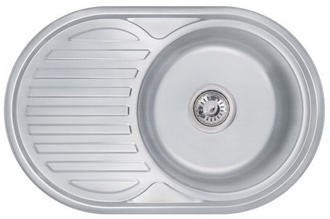 Кухонна мийка LIDZ 7750 Decor 0,8 мм (180) - LIDZ7750DEC