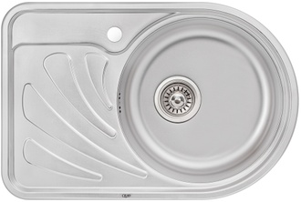 Кухонна мийка QTAP 6744R Micro Decor 0,8 мм (180) чаша справа - QT6744RMICDEC08