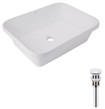 Раковина Qtap Scorpio врізна прямокутна 510х390х145 White з донним клапаном PU02 QT1411K490WN47290 - QT1411K490WN47290