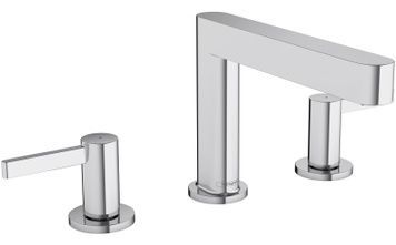 Смеситель для раковины HANSGROHE Finoris 110 на 3 отверстия Chrome 76033000 хром с донным клапаном push-open - 76033000