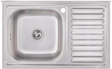 Кухонная мойка IMPERIAL 5080-L Polish 0,8 мм (IMP5080LPOL) - IMP5080LPOL