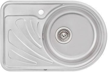 Кухонна мийка QTAP 6744R Micro Decor 0,8 мм (180) чаша справа - QT6744RMICDEC08