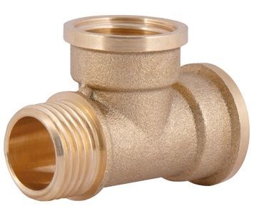Тройник латунный SD Plus 1/2"ВРх1/2"ВРх1/2"НР равнопроходной SD41315